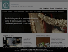 Tablet Screenshot of diagnosticabeniculturali.it